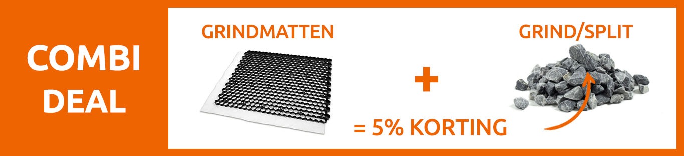 10% combikorting Afboording/worteldoek 5% combikorting